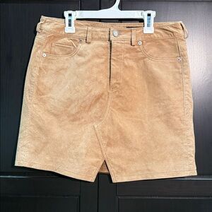 BLANKNYC Tan mini skirt 100% leather size 28